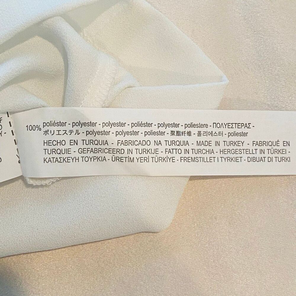 Zara Basic Collection Keyhole Back Ruffle Chiffon… - image 6